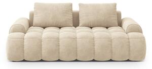 Бежов кадифен диван 200 cm Linz – Cosmopolitan Design