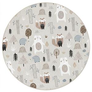 Детски килим подходящ за пране ø100 cm Forest Friends – Mila Home