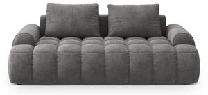 Сив кадифен диван 200 cm Linz – Cosmopolitan Design