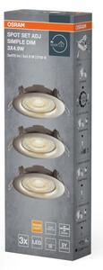 Osram - Комплект от 3 димируеми вградени LED осветителни тела LED/4,9W/230V
