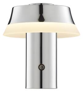 Brilliant - LED настолна лампа KINICH с докосване, димер и акумулатор, LED/2,5W/5V 2700K, лъскав хром