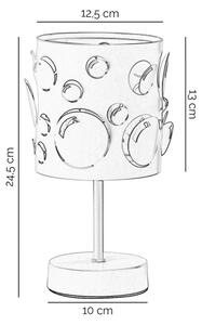 ONLI - Настолна лампа BOLLICINE 1xE14/6W/230V 22 cm бяла
