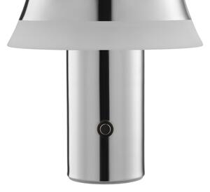 Brilliant - LED настолна лампа KINICH с докосване, димер и акумулатор, LED/2,5W/5V 2700K, лъскав хром