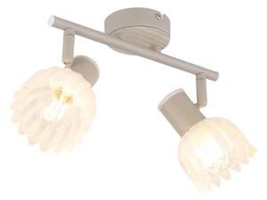 Globo 54317-2 - Точково осветително тяло PLANTA 2xE14/40W/230V