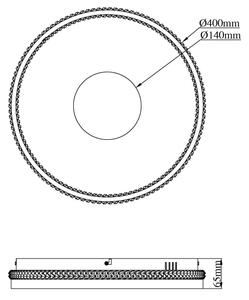 Globo 48563-30S - LED димируема таванна лампа SHIRLEY 30W/230V 2700-6500K Ø41 см + ДУ