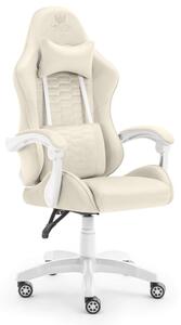 Геймърски стол HC-1000 BEIGE - кадифена тъкан