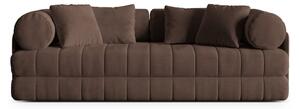 Кафяв кадифен сгъваем диван 206 cm Kemi – Cosmopolitan Design