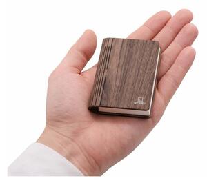 Преносима светлинна декорация с USB в тъмно естествен цвят BookLight – Gingko