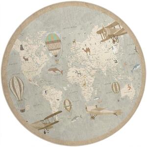 Детско килимче за игра подходящо за пране ø100 cm Vintage World – Mila Home
