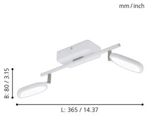 Eglo 97692 - LED Спот PALOMBARE-C 2xLED/5W/230V
