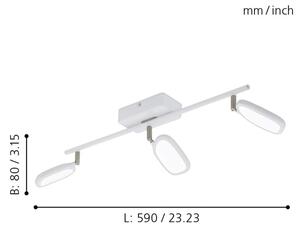 Eglo 97693 - LED RGB Спот PALOMBARE-C 3xLED/5W/230V