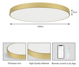 Brilagi -LED димируемо осветително тяло POOL SMART LED/180W/230V 120 cm златисто Wi-Fi Tuya+ДУ