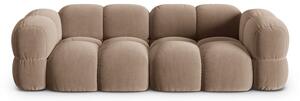 Кафяв кадифен диван 250 cm Loretto – Cosmopolitan Design