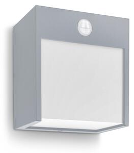 Brilagi TERNI LED/12W/230V външно стеннo осветление с сензор, сиво IP44