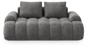 Сив кадифен диван 175 cm Linz – Cosmopolitan Design