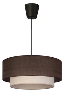 Brilagi - LED полилей на кабел BOHO ECO 1xE27/10W/230V Ø 40 см кафяв/кремав