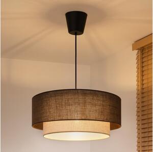 Brilagi - LED полилей на кабел BOHO ECO 1xE27/10W/230V Ø 40 см кафяв/кремав