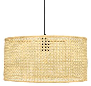 Пендел ALBA 1xE27/15W/230V Ø 40 cm ратан/черен