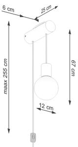 Sollux SL.1645 - Аплик NIBMI 1xG9/8W/230V бук