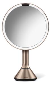 Козметично огледало със светлина/увеличително (5x) ø 20 cm Sensor – simplehuman