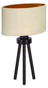 Duolla - Настолна лампа OVAL VEGAN 1xE27/15W/230V Ø 30 см кремав