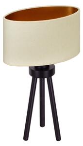 Duolla - Настолна лампа OVAL VEGAN 1xE27/15W/230V Ø 30 см кремав