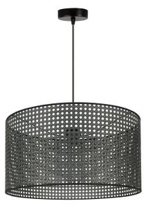 Duolla - Пендел ROLLER RATTAN 1xE27/15W/230V Ø 45 см черен