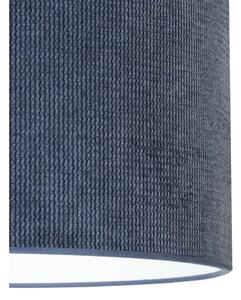Duolla - Полилей за повърхностен монтаж CORDUROY 1xE27/15W/230V Ø 40 см тъмносин