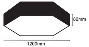 LED Плафониера LED/120W/230V 4000K Ø 120 см