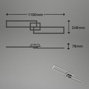 LED лампа за таван Frame S CCT 110x24.8cm черна