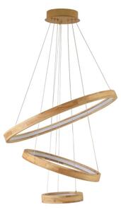 Brilagi - LED полилей на кабел UMEA WOOD LED/45W/230V, диаметър 60 см, от дърво