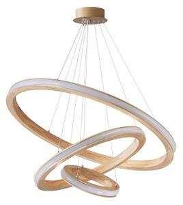 Brilagi - LED полилей на кабел UMEA WOOD LED/45W/230V, Ø 60 см, дърво