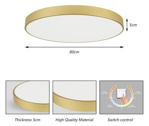 BRILAGI - LED таванно осветително тяло POOL, 100 W, 230 V, 3000/4000/6000 K, диаметър 80 см, златисто