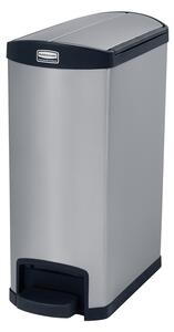 Rubbermaid Кош Slim Jim End, метален, 50 L, черен