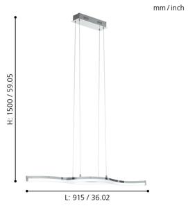 Eglo 96101 - LED Полилей LASANA 2 2xLED/10,5W/230V