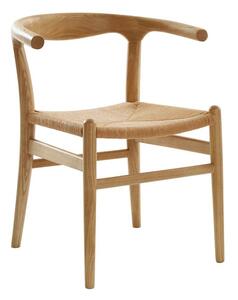 Трапезен стол с подлакътници от масивен бряст в естествен цвят Nattavaara – Jotex