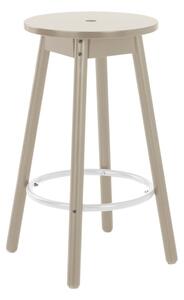 Сив бар стол от масивен бор (височина на седалката 65 cm) Kinna – Jotex