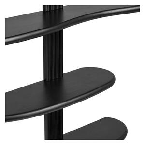 Raft de perete Aliano, Negru, 17.5x80x88 cm