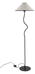 Бяла/черна текстилна затъмняваща се подова лампа (височина 148 cm) Juliet – Jotex