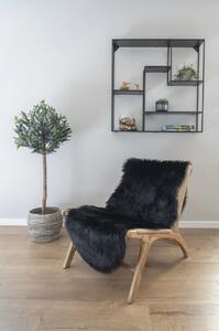 Covor Artificial blana de miel, Negru, 180x60x6.5 cm