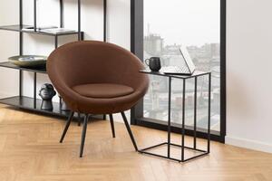 Masuta laterala Infinity, Negru, 63x43x35 cm