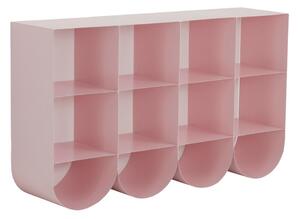 Розов стоманен висящ стелаж за обувки 120x70x30 cm Waway – Jotex