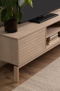 Comoda TV Linley, Alb, 50x160x40 cm
