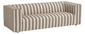 Кафяв/кремав шенилов диван 220 cm Lisa – Ellos Home