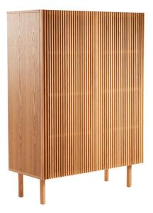 Шкафче от декор от ясен с отвор за кабели в естествен цвят 100x140x45 cm Sion – Jotex