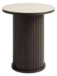 Кръгла странична масичка с керамичен плот ø 50 cm Enna – Unique Furniture