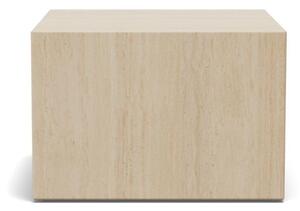 Set 2 piese Masute de cafea Dice, Travertin, 40x58x58 cm
