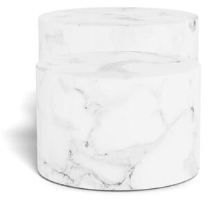 Set 2 piese Masute de cafea Dice V2, Alb, 40x58x58 cm