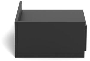 Noptiera Ashlan, Negru, 16.5x40x32 cm