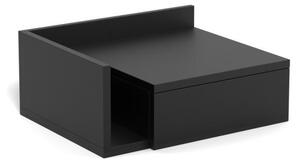 Noptiera Ashlan, Negru, 16.5x40x32 cm